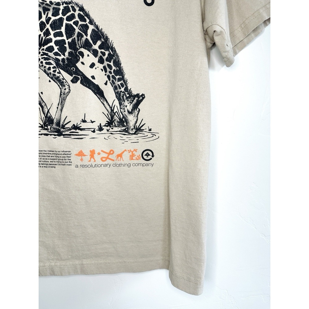 LRG Lifted Research Group T-Shirt Men's M Beige Think Legacy Graphic Streetwear - Picture 7 of 11